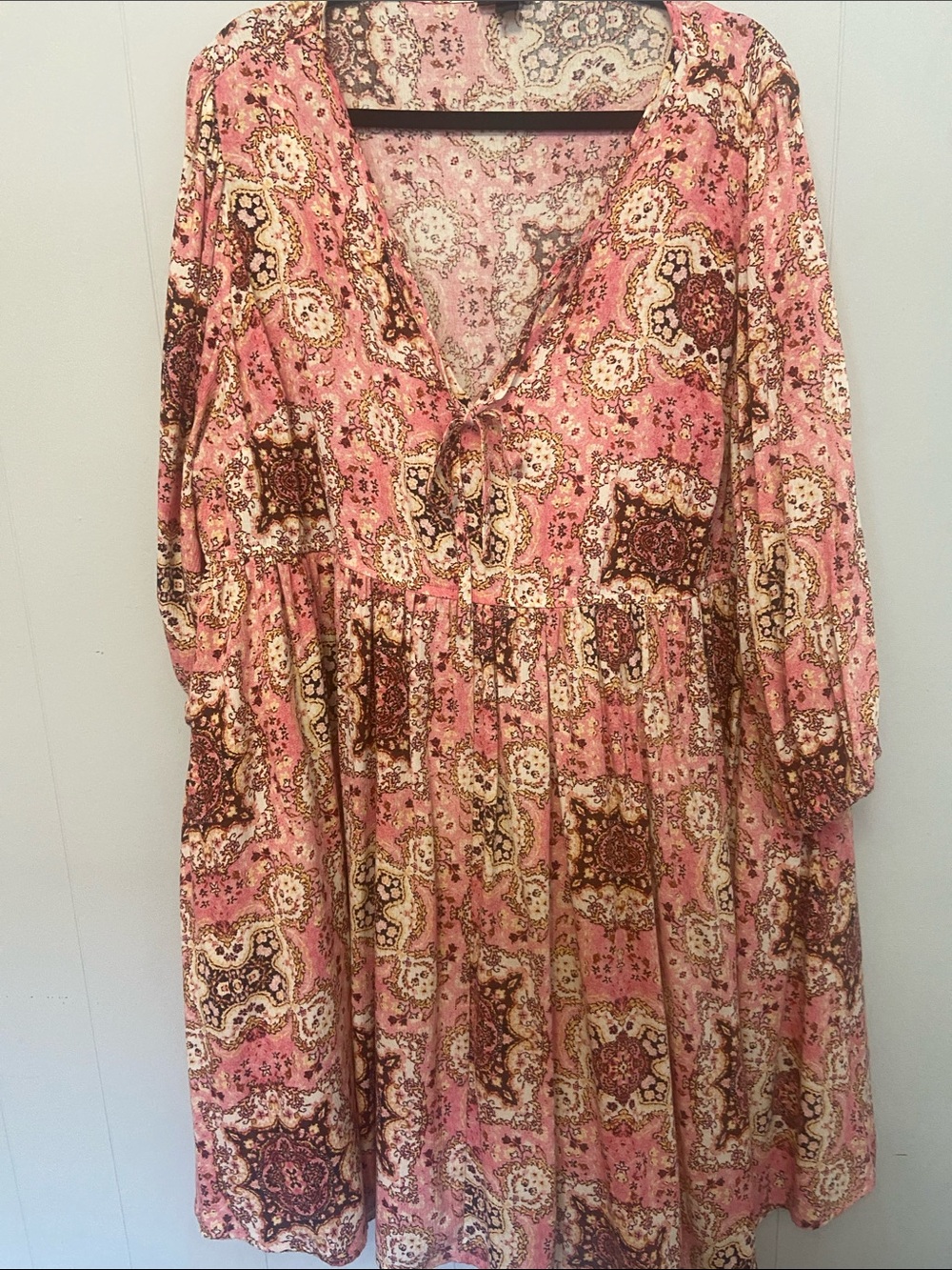 torrid Pink Paisley Midi Dress